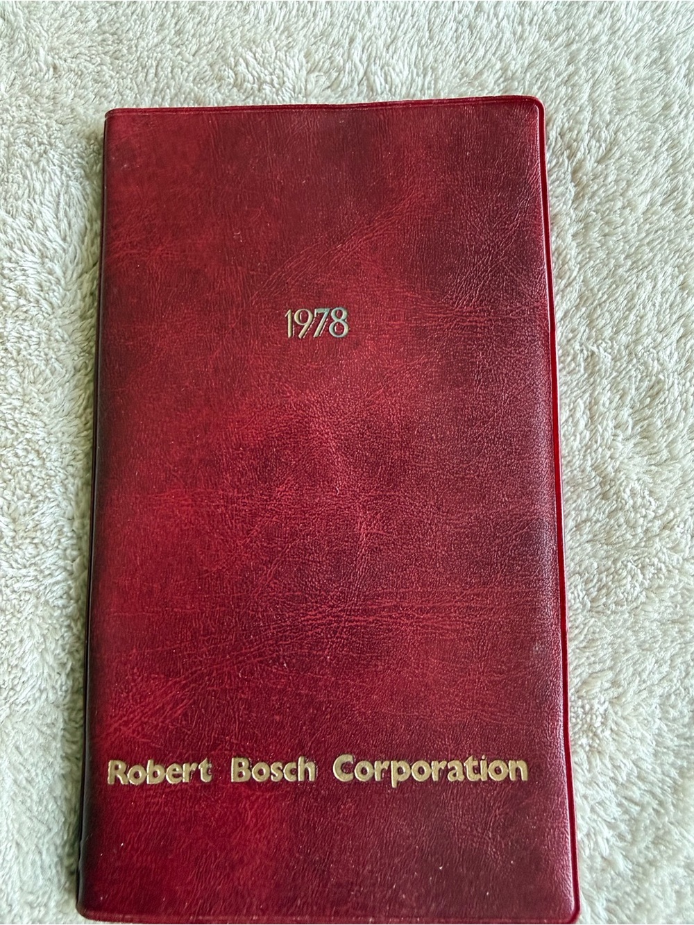 Vintage 1978 Bosch Mini Date Book Calendar Unused